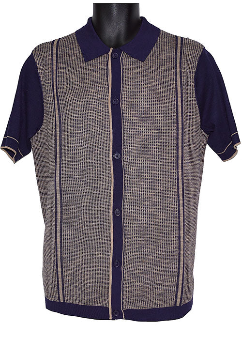 Cigar Shirt # KS1555 Navy