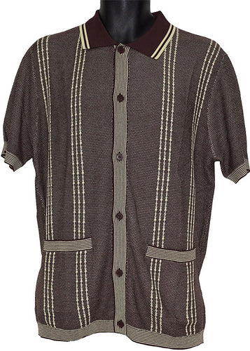 Cigar Shirt # KS1558 Brown