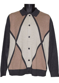 Cigar Sweater # KS433 Charcoal