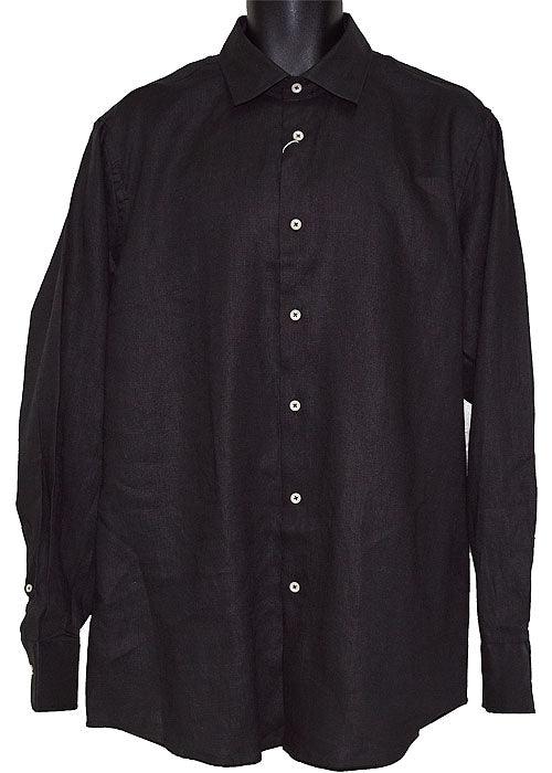 Cigar Linen Shirt # M1280 Black - Alligator World