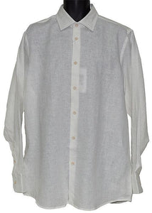 Cigar Linen Shirt # M1280 White - Alligator World