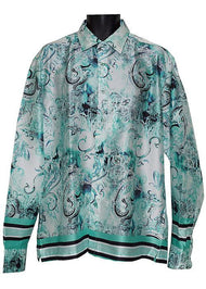 Cigar Satin Shirt # PS653 Mint - Alligator World