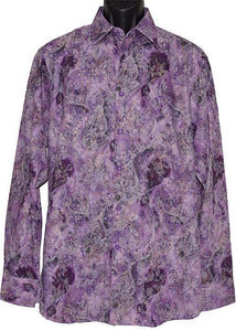 Cigar Shirt # S4427 Purple - Alligator World