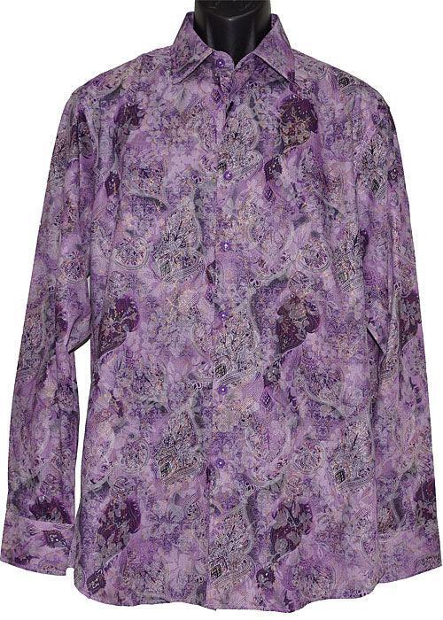 Cigar Shirt # S4427 Purple - Alligator World