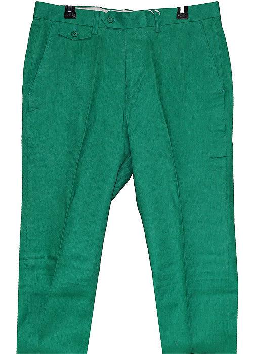 Cigar Linen Pants # SL700 Green - Alligator World