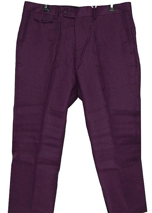 Cigar Linen Pants # SL700 Purple - Alligator World