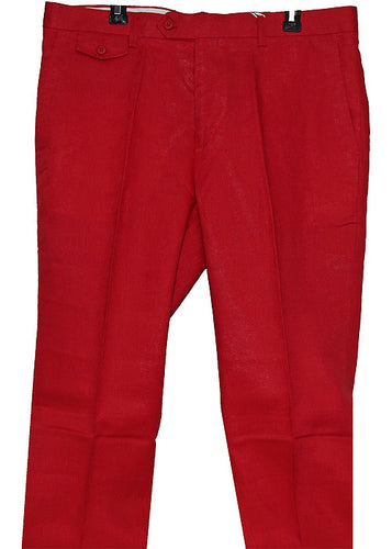 Cigar Linen Pants # SL700 Red
