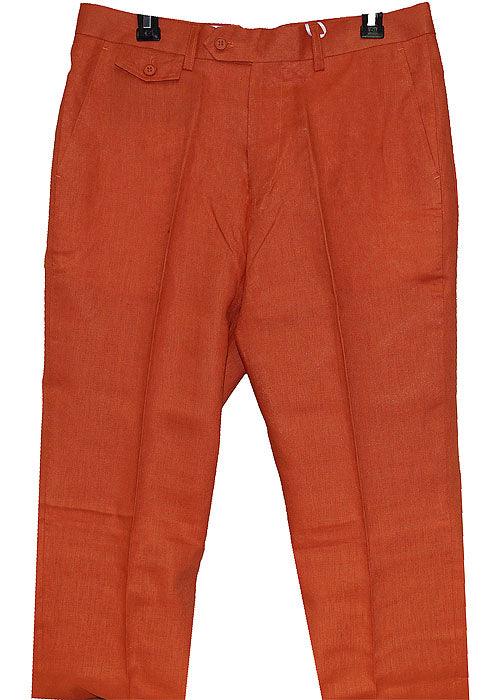 Cigar Linen Pants # SL700 Rust - Alligator World