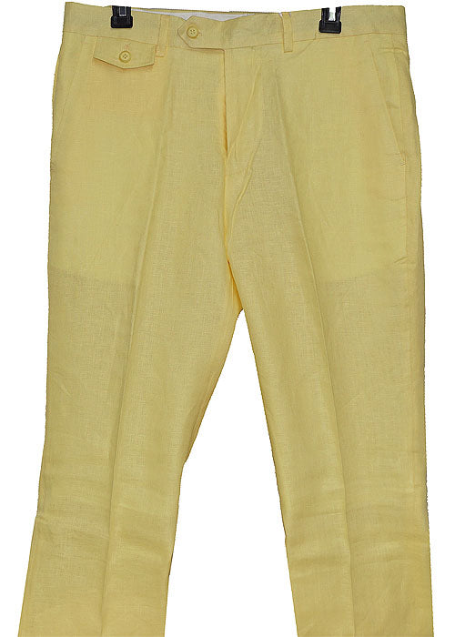 Cigar Linen Pants # SL700 Yellow