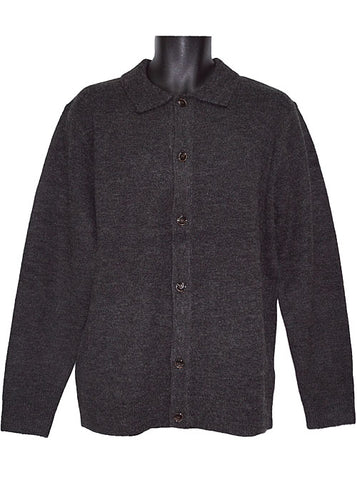 Cigar Button-Down Sweater/Jacket # K531 Charcoal