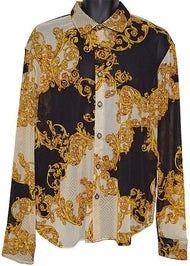 Daniel Benjamin Shirt # Mesh20 Black/Beige - Alligator World