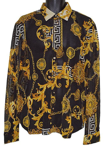 Daniel Benjamin Shirt # Mesh22 Black/Gold