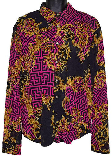 Daniel Benjamin Shirt # Mesh24 Black/Pink