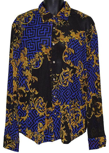 Daniel Benjamin Shirt # Mesh26 Black/Royal