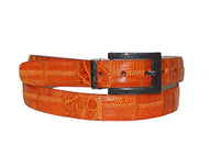 David Eden Crocodile/Lizard Belt # LB9 Orange