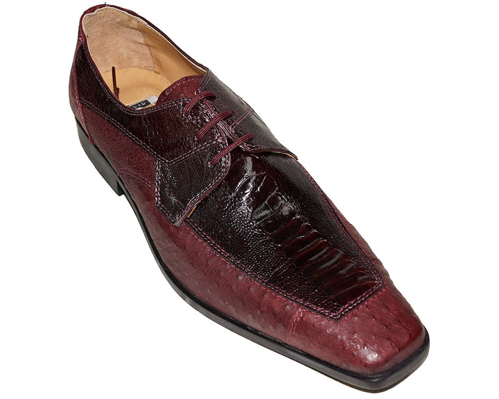 David Eden Ostrich Leg/Emu Lace-Up Shoes 'Donald'
