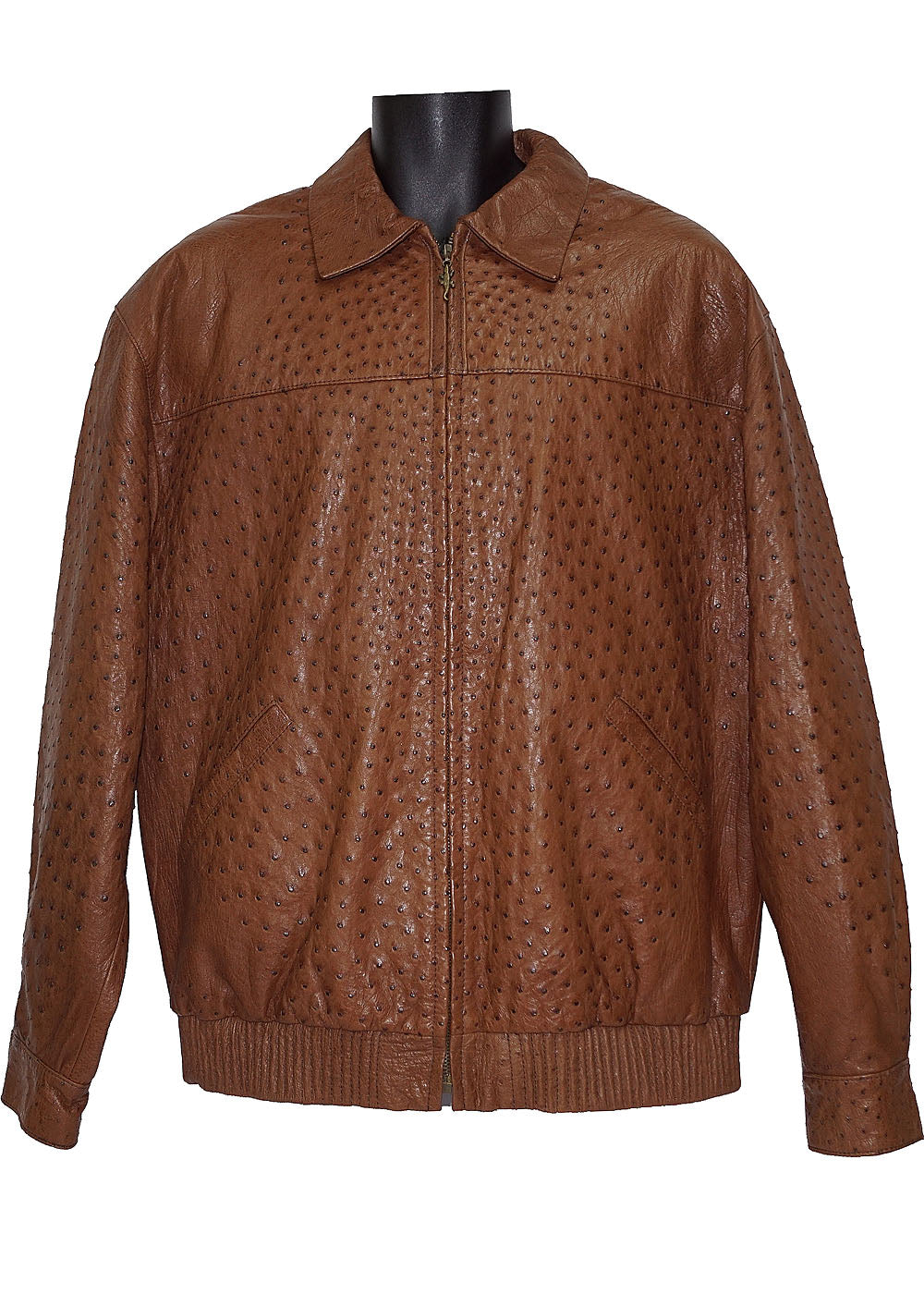 Slick Exotica Full Ostrich Skin Jacket