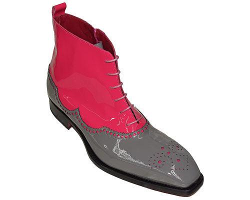 Emilio Franco Weekly Deal # WS60576 Grey/Pink - Alligator World
