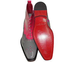 Emilio Franco Weekly Deal # WS60576 Grey/Pink - Alligator World
