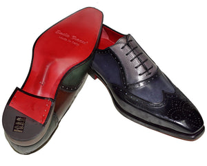 Emilio Franco Tri-Tone Lace-Up Shoes # 56486