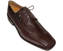 Load image into Gallery viewer, Ferrini Lizard/Leather Lace-Up Shoes
