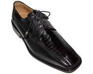 Ferrini Alligator/Leather Lace-Up Shoes