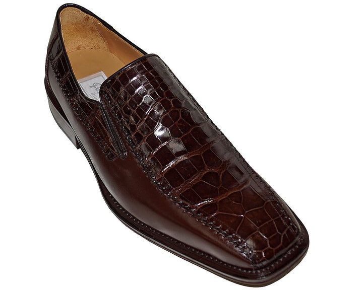 Ferrini Alligator/Leather Slip-On Shoes