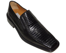 Load image into Gallery viewer, Ferrini Lizard/Leather Slip-On Shoes
