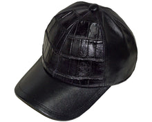 Load image into Gallery viewer, Fennix Large Blocks Alligator/Soft Nappa Leather Caps
