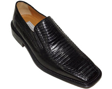 Load image into Gallery viewer, Ferrini Lizard/Leather Slip-On Shoes

