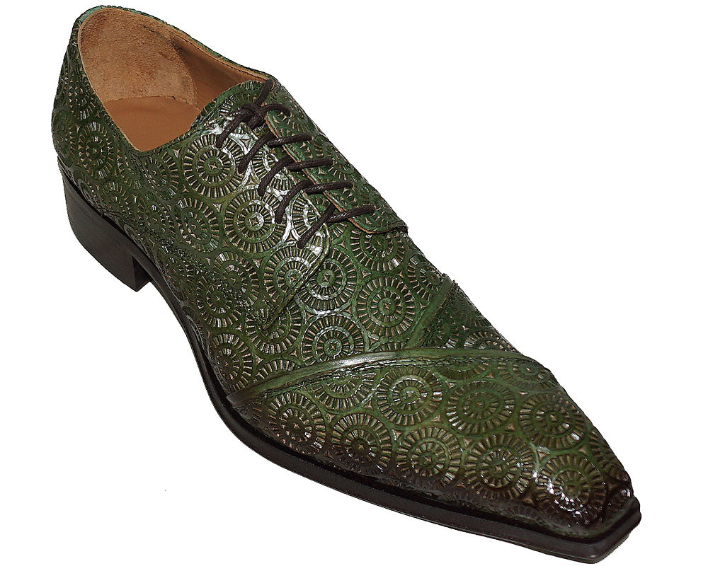 Jo Ghost Italy Lace-Up Shoes #5404 Green / 10.5