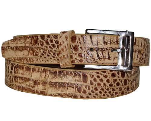 Marco di Milano Crocodile Belt # LB26 Camel Combo
