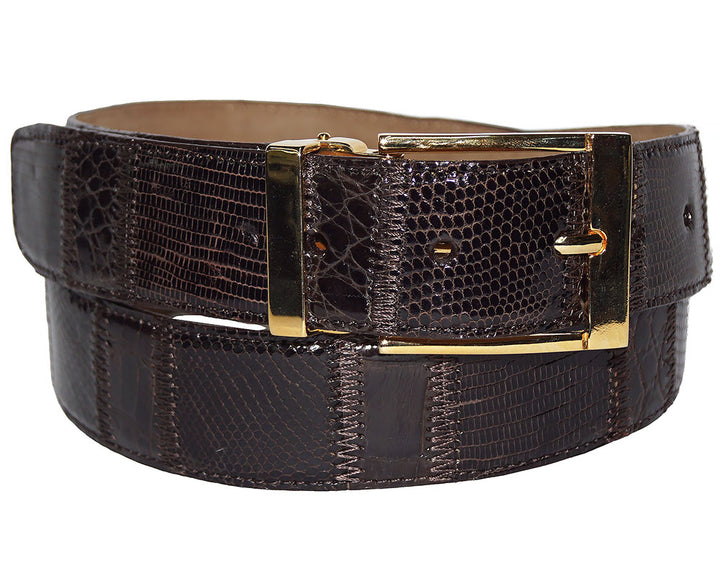 David Eden Crocodile/Lizard Belt # LB62 Brown