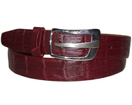 Marco di Milano Alligator Belt # LB80 Burgundy