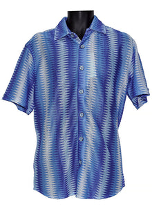 Load image into Gallery viewer, Lanzino Linen Blend Shirt # SSL130 Sky
