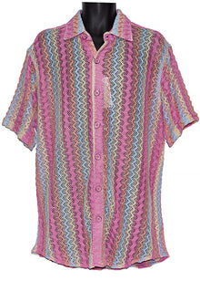 Load image into Gallery viewer, Lanzino Linen Blend Shirt # SSL131 Pink
