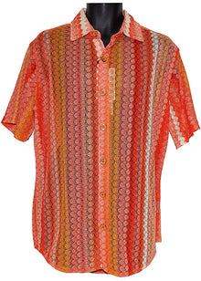 Load image into Gallery viewer, Lanzino Linen Blend Shirt # SSL135 Orange

