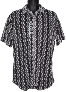 Load image into Gallery viewer, Lanzino Linen Blend Shirt # SSL138 Black
