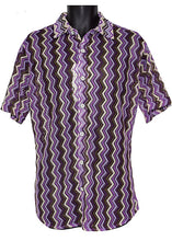 Load image into Gallery viewer, Lanzino Linen Blend Shirt # SSL138 Purple
