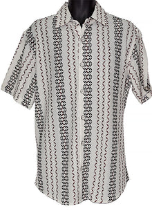 Load image into Gallery viewer, Lanzino Linen Blend Shirt # SSL142 Brown
