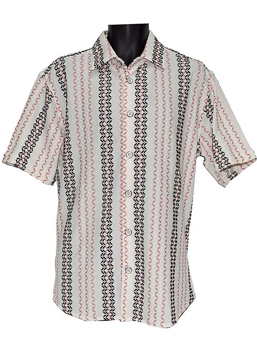 Lanzino Linen Blend Shirt # SSL142 Pink