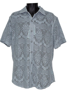 Load image into Gallery viewer, Lanzino Linen Blend Shirt # SSL146 Silver
