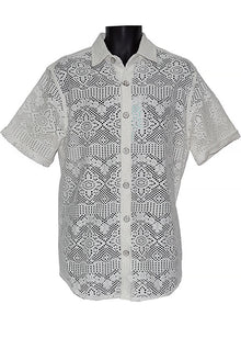 Load image into Gallery viewer, Lanzino Linen Blend Shirt # SSL146 White

