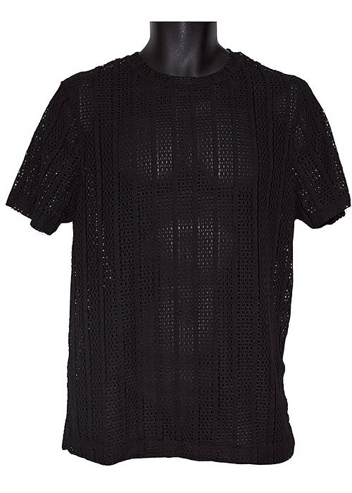 Lanzino Linen Blend T-Shirt # TP003 Black