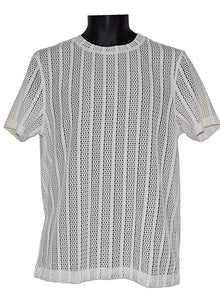 Load image into Gallery viewer, Lanzino Linen Blend T-Shirt # TP003 Cream
