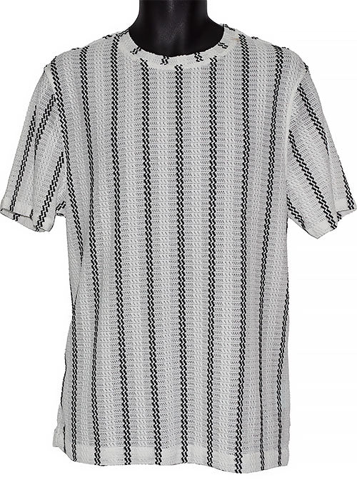 Lanzino Linen Blend T-Shirt # TP004 Black