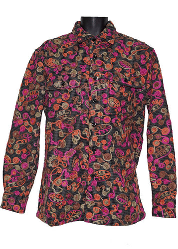 Lanzino Button-Down Shirt/Jacket # LSL759 Pink