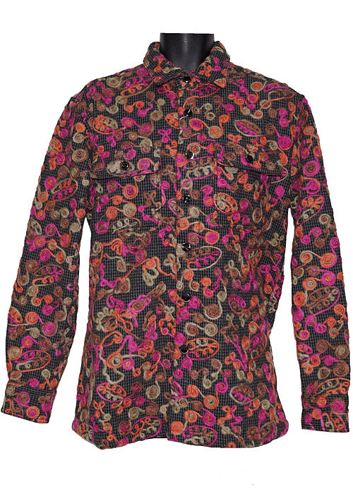 Lanzino Button-Down Shirt/Jacket # LSL759 Pink