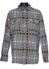 Load image into Gallery viewer, Lanzino Button-Down Shirt/Jacket # LSL765 Grey
