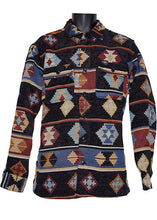 Load image into Gallery viewer, Lanzino Button-Down Shirt/Jacket # LSL773 Black
